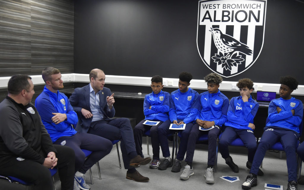 The Duke Of Cambridge Visits West Bromwich Albion FC