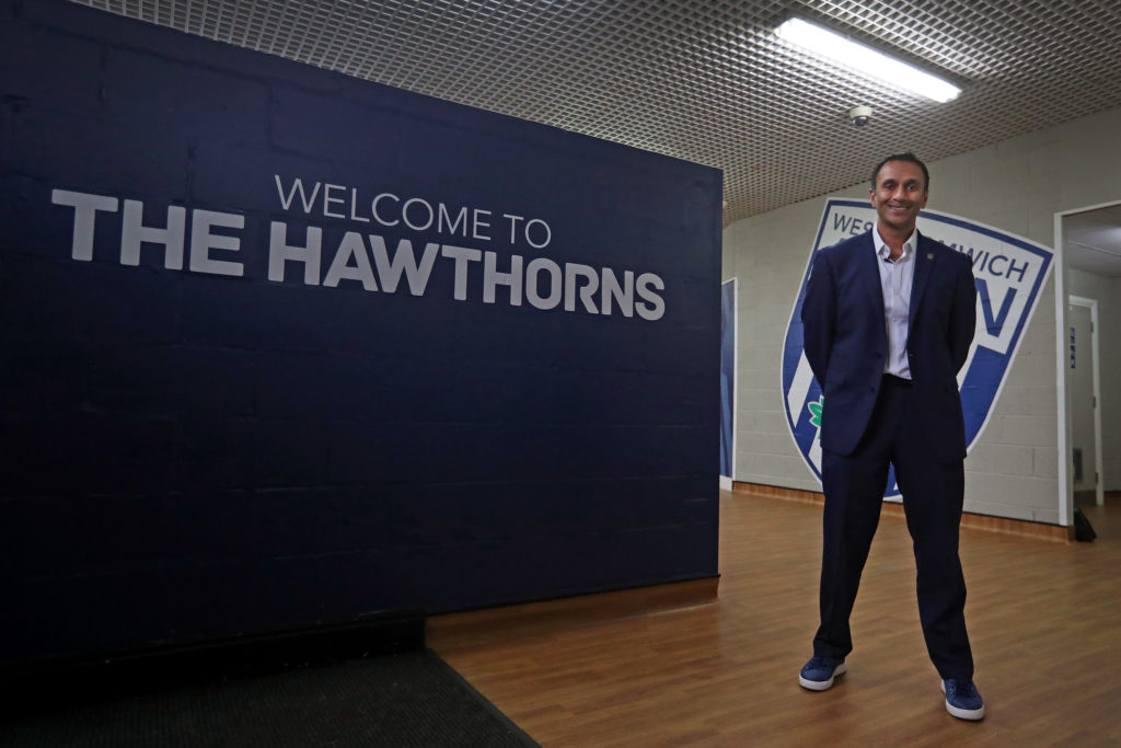 New West Bromwich Albion Owner Shilen Patel Photo shoot
